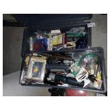 TOOLBOX FILLED WITH WINDOW AND DOOR HARDWARE,