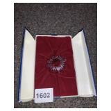 SWAROVSKI CRYSTAL FLOWER 1 3/4' D NEW IN BOX