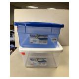 2 15 QT STORAGE CONTAINERS WITH LIDS