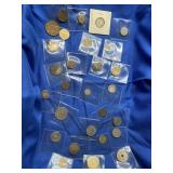 ASSORTED EARLY FOREIGN MIXED COINS