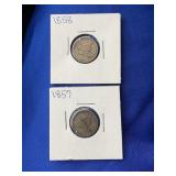 1857 & 1858 FLYING EAGLES DIMES