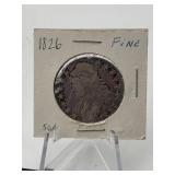 1826 CAPPED BUST HALF DOLLAR