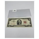 1953 RED SEAL $2 NOTE MINT NEW CONDITION