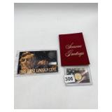 1909 - P LINCOLN, 2005 SACAGAWEA DOLLAR CHRISTMAS