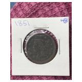 1851 LARGE CENT