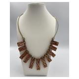 UNIQUE COPPER AND BRASS HANDMADE NECKLACE