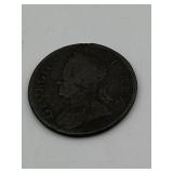 1745 GEORGIUS II REX HALFPENNY ON EDGES AS