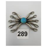 NAVAJO SPIDER BROOCH BELIEVED TO BE MADE OUT OF