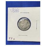 1868 THREE CENT PIECE
