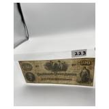 1862 CONFEDERATE $100 NOTE