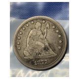 1877-P LIBERTY SEATED QUARTER DOLLAR