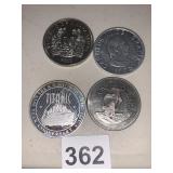 4 COINS FOREIGN AND OTHERS