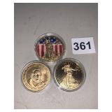 2 LIBERTY $20 COIN COPYï¿½S AND ENCUENTRO DE DOS