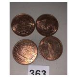 4 COPPER  COINS