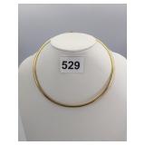 14K GOLD ITALY CHOKER NECKLACE 25.7G