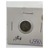 1857 LIBERTY SEATED HALF DIME