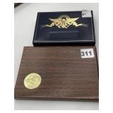 1972-S SILVER PROOF IKE, 1999 PLATED SET