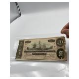 1864 CONFEDERATE $20 NOTE
