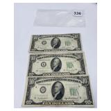 1950, A, B - $10.00 NOTES