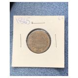1865 TWO CENT PIECE