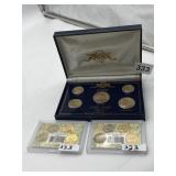 2004 P + D NICKEL SETS W/ 2000 GOLD PLATED MINT