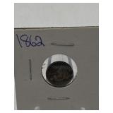 1862 LIBERTY SEATED HALF DIME