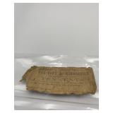 1862 RICHMOND 10 CENT NOTE