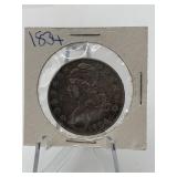1834 CAPPED BUST HALF DOLLAR