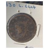 1830 LARGE CENT