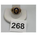 10K GOLD CARRICK HIGH SCHOOL CLASS RING 1959 SIZE