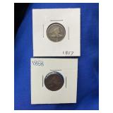 1857 & 1858 FLYING EAGLES DIMES