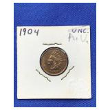 1904 UNC INDIAN HEAD PENNY