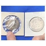 TWO 1893- COLUMBIA EXPOSITION COMM. HALVES