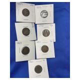 1857, 58, 59, 63, 90, 91, 92 INDIAN HEAD PENNIES