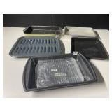 BAKING PANS AND TRAYS - ASSORTED SIZES, INCLUDES