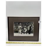 VINTAGE BASEBALL PHOTOGRAPH - THREE PLAYERS IN