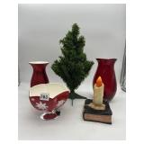 CHRISTMAS DECORATIVE GROUPING AND VINTAGE