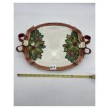 FITZ AND FLOYD CHRISTMAS HOLIDAY SERVING PLATTER.