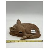 SANDICAST FAWN SCULPTURE