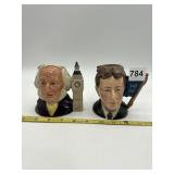 PAIR OF ROYAL DOULTON CHARACTER JUGS - JOHN