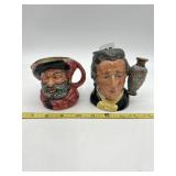PAIR OF ROYAL DOULTON CHARACTER JUGS: FALSTAFF
