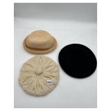 COLLECTION OF THREE LADIES HATS.