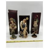 3 BOYDS BEARS & FRIENDS FIGURINES, ANGELS AND
