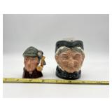 ROYAL DOULTON - TWO CHARACTER JUGS, GRANNY D6384