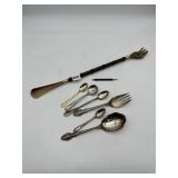 COLLECTION OF VINTAGE SILVER-PLATED AND BRASS
