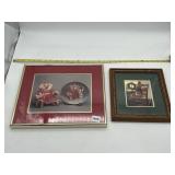 FRAMED TEDDY BEAR PRINTS - CHRISTMAS THEME, 2