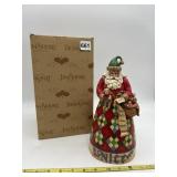 JIM SHORE SANTA FIGURINE HE KNOWS NAUGHTY NICE