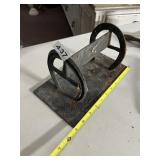 ANTIQUE CAST IRON LOG ROLLER / CANT HOOK BASE -