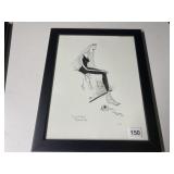 DANCING ON GLASS BEGINNING TO HEAL - INK DRAWING,