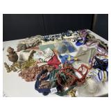 BOX LOT - UPHOLSTERY TRIMS, TASSELS, CORDING,